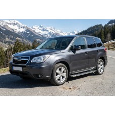Бокові пороги BlackLine (2 шт., алюміній) для Subaru Forester 2013-2018 рр