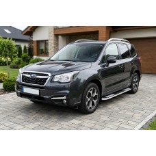 Бокові пороги Tayga V2 (2 шт., алюміній) для Subaru Forester 2013-2018 рр