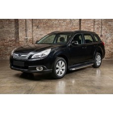 Бокові пороги BlackLine (2 шт., алюміній) для Subaru Outback 2009-2014 рр