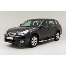 Боковые Подножки Tayga V2 (2 шт., Алюминий) для Subaru Outback 2009-2014 гг