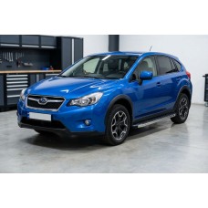 Бокові пороги BlackLine (2 шт., алюміній) для Subaru XV 2011-2017 рр