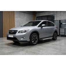 Бокові пороги New Vision Grey (2 шт., алюміній) для Subaru XV 2011-2017 рр