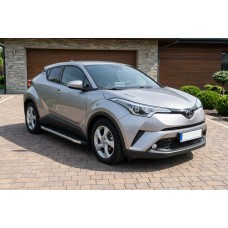Бокові пороги BlackLine (2 шт., алюм) для Toyota C-HR 2016-2023 рр