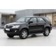 Боковые пороги Tayga Black (2 шт., алюминий) для Toyota Fortuner 2006-2015 гг