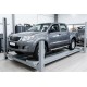Боковые Подножки BlackLine (2 шт., Алюминий) для Toyota Hilux 2006-2015 гг