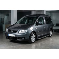 Бокові пороги BlackLine (2 шт., алюміній) Максі база для Volkswagen Caddy 2004-2010 рр