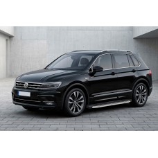 Бокові пороги BlackLine (2 шт., алюміній) для Volkswagen Tiguan 2016-2023 рр