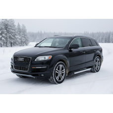 Боковые Подножки New Vision Grey (2 шт., Алюминий) для Ауди Q7 2005-2015 гг