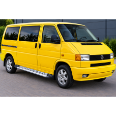 Бокові пороги New Vision Grey (2 шт., алюміній) Довга база для Volkswagen T4 Transporter 1990-2003 рр