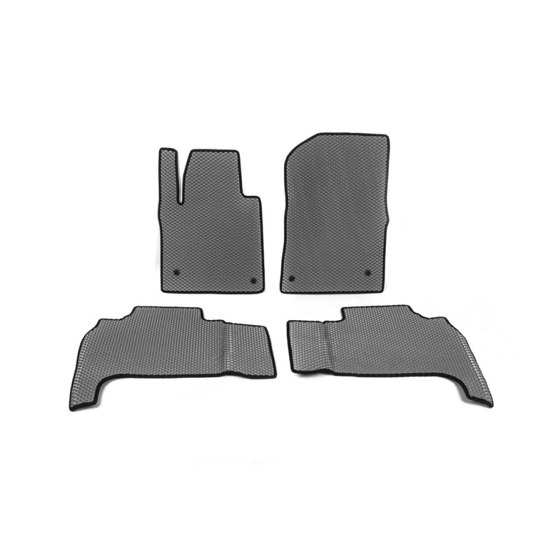 Поліуретанові килимки (2007-2012, EVA, сірі) для Toyota Land Cruiser 200