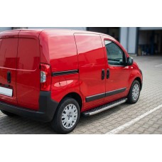Боковые Подножки BlackLine (2 шт., Алюминий) для Fiat Fiorino/Qubo 2008-2024 гг