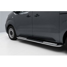 Бокові пороги Tayga V2 (2 шт., алюміній) Довга база для Citroen Jumpy 2007-2017 рр