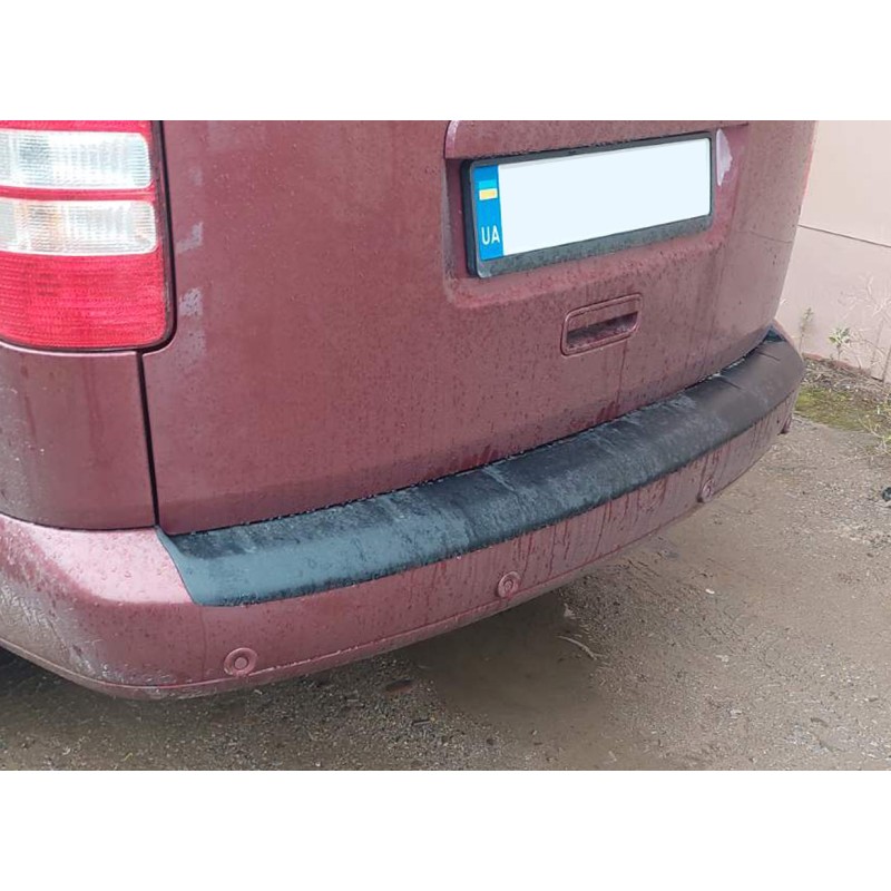 Накладка на задний бампер (ABS) для Volkswagen Caddy 2004-2010 гг Накладка на задний бампер (ABS) для Volkswagen Caddy 2004-2010 гг