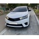 Накладка на передній бампер ЛИП (чорна) для Toyota Corolla 2013-2019 рр