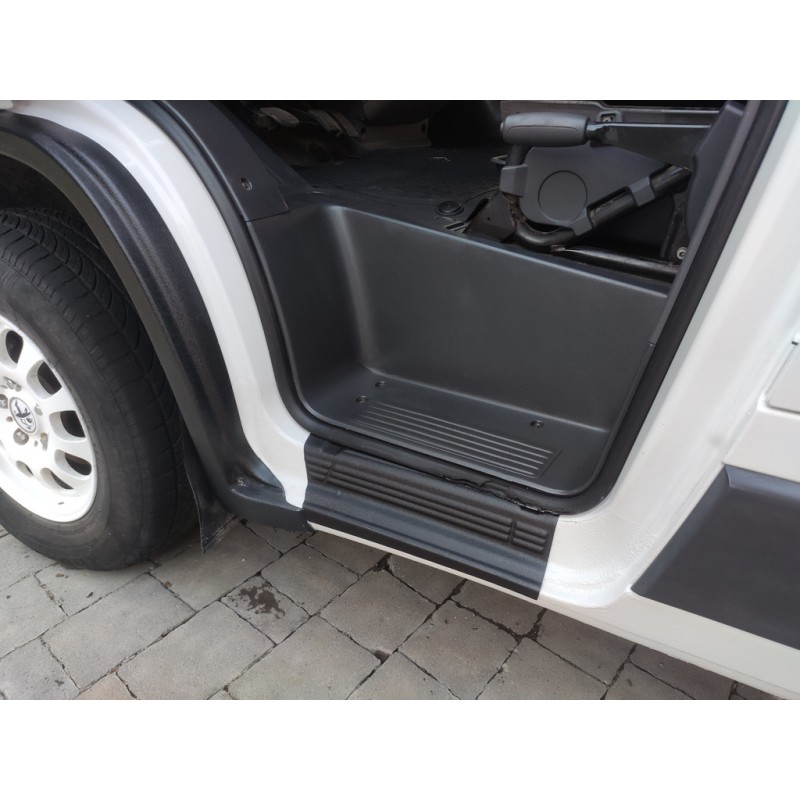 Накладки на дверные пороги EuroCap (2 шт, ABS) для Peugeot Boxer 2006-2025 гг