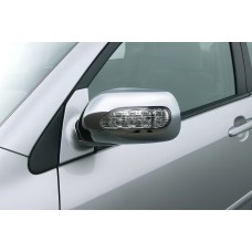 Накладки на дзеркала під LED (2002-2005, 2 шт., пласт) для Toyota Corolla рр