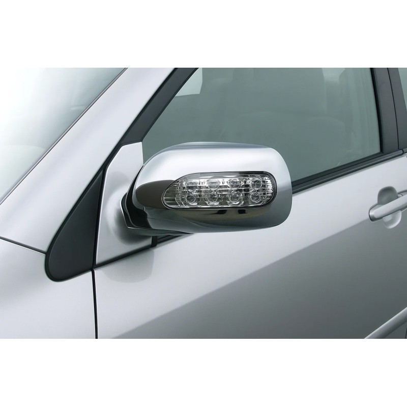 Накладки на дзеркала під LED (2002-2005, 2 шт., пласт) для Toyota Corolla рр