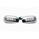 Накладки на дзеркала під LED (2002-2005, 2 шт., пласт) для Toyota Corolla рр