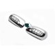 Накладки на дзеркала під LED (2002-2005, 2 шт., пласт) для Toyota Corolla рр