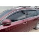 Ветровики с хромированным молдингом SW (4 шт, HIC) для Skoda Superb 2009-2015 гг