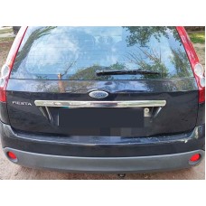 Накладка над номером (нерж.) Carmos - Турецкая сталь для Ford Fiesta 2002-2008 гг