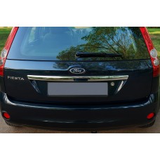 Накладка над номером (нерж.) OmsaLine - Італійська нержавійка для Ford Fiesta 2002-2008 рр