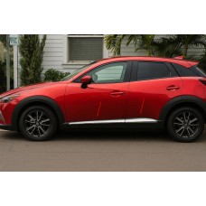 Молдинг дверей (4 шт, нерж) для Mazda CX-3 2015- рр