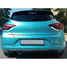 Накладки на задні ліхтарі (2 шт, нерж) для Renault Clio V 2019- рр