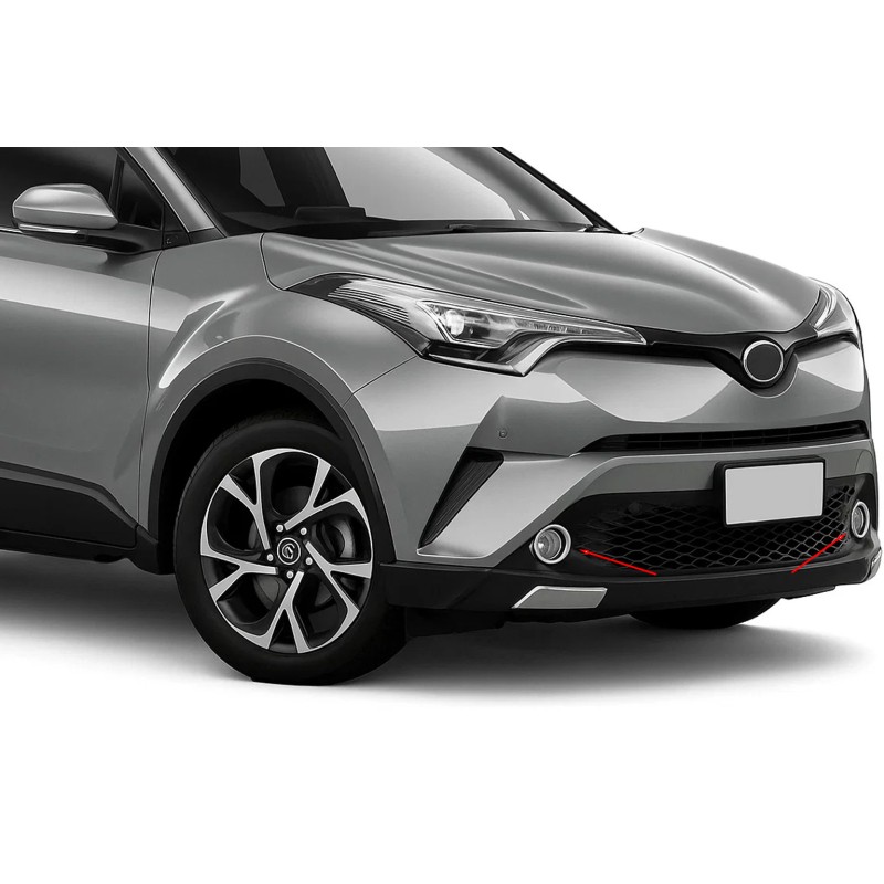 Накладки на противотуманки (2 шт, нерж) для Toyota C-HR 2016-2023 рр