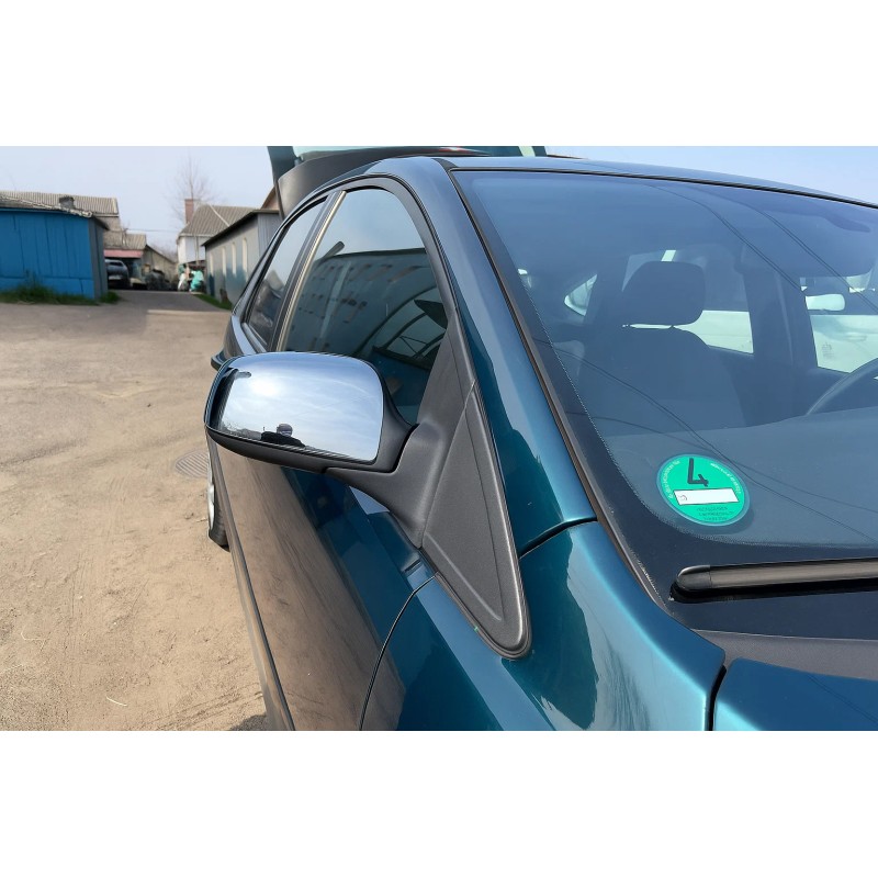 Накладки на дзеркала (2 шт, нерж) для Ford Fiesta 2002-2008 рр Накладки на дзеркала (2 шт, нерж) для Ford Fiesta 2002-2008 рр