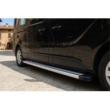 Бокові пороги Maya V4 (2 шт., Алюміній) довга база для Renault Trafic 2001-2015 рр