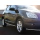 Боковые двойные трубы (2 шт., нерж) для Nissan Qashqai 2010-2014 гг