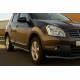 Бічні подвійні труби (2 шт., нерж) для Nissan Qashqai 2010-2014рр