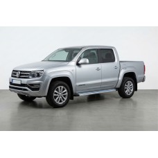 Бокові пороги Maya Blue-Grey (2 шт., Алюміній) для Volkswagen Amarok 2010-2022 рр