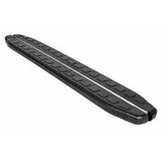 Бокові пороги Fullmond Black (2 шт, алюм) для Volkswagen Touareg 2010-2018 рр