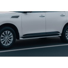 Молдинги дверні (4 шт, чорні) для Nissan Patrol Y62 2010-2024 рр