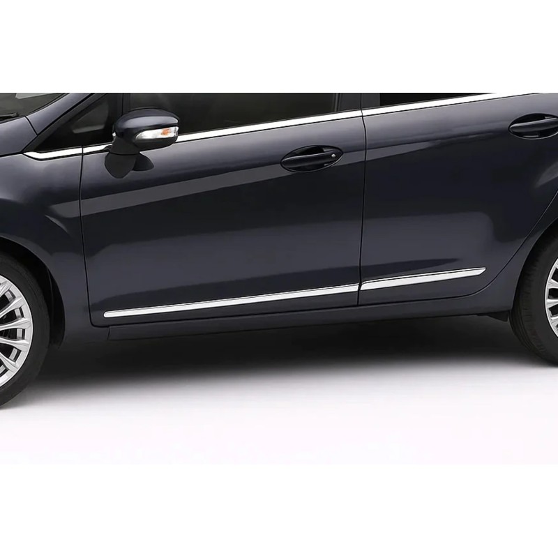 Молдинг (4 шт, нерж) для Ford Fiesta 2017- рр