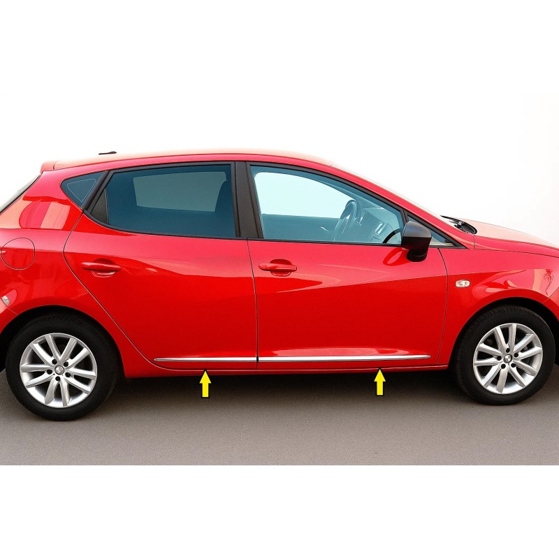 Молдинг (4 шт, нерж) для Seat Ibiza 2017- рр