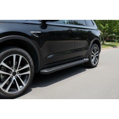 Боковые Подножки Allmond Black (2 шт., Алюминий) для Acura MDX 2013-2020 гг