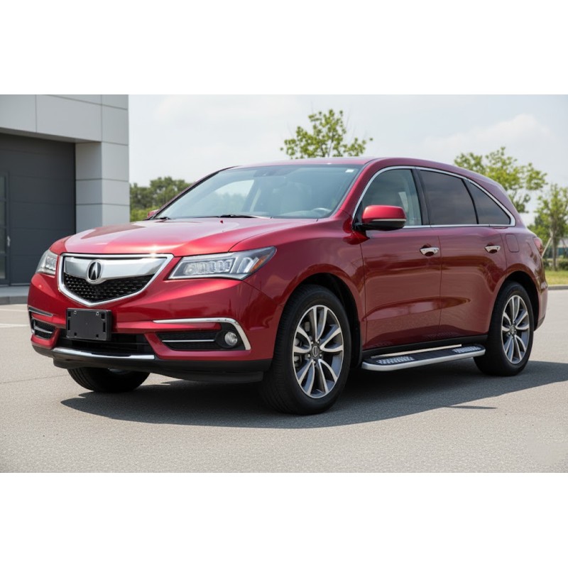 Бокові пороги Tayga V2 (2 шт., Алюміній) для Acura MDX 2013-2020 рр