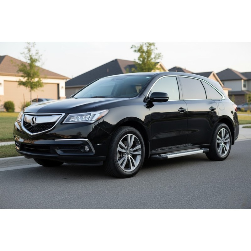 Бокові пороги Vision New Grey (2 шт., Алюміній) для Acura MDX 2013-2020 рр