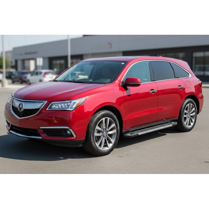 Бокові пороги RedLine V1 (2 шт., Алюміній) для Acura MDX 2013-2020 рр