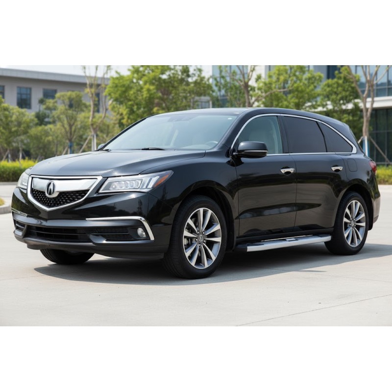 Бокові пороги Mevsim Grey (2 шт., Алюміній) для Acura MDX 2013-2020 рр