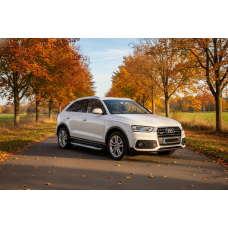 Бокові пороги Mevsim Grey (2 шт., Алюміній) для Ауди Q3 2011-2019 рр