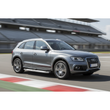 Бокові пороги Mevsim Grey (2 шт., Алюміній) для Ауди Q5 2008-2017 рр