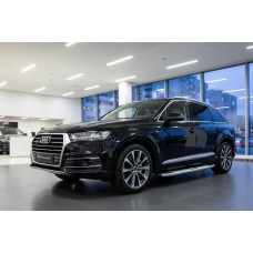 Боковые Подножки Mevsim Grey (2 шт., Алюминий) для Ауди Q7 2015–2026 гг