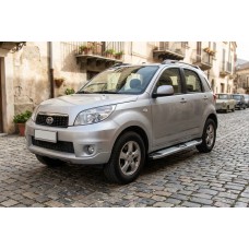 Бокові пороги Mevsim Grey (2 шт., Алюміній) для Daihatsu Terios 2006-2017 рр