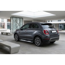 Боковые Подножки Mevsim Grey (2 шт., Алюминий) для Fiat 500X 2014-2024 гг