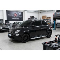 Боковые Подножки Mevsim Grey (2 шт., Алюминий) для Fiat 500/500L 2013-2022 гг
