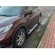 Бокові пороги Mevsim Grey (2 шт., Алюміній) для Honda CRV 2012-2016 рр